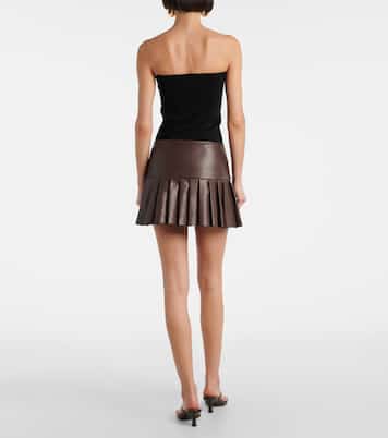 Falda corta plisada | Norma Kamali