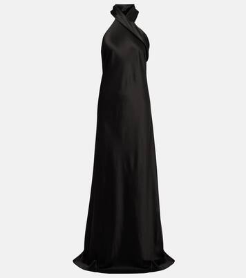 Robe longue en satin | Galvan