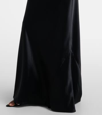 Robe longue en satin | Galvan
