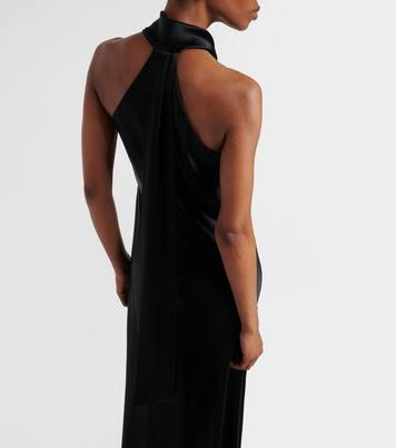 Robe longue en satin | Galvan