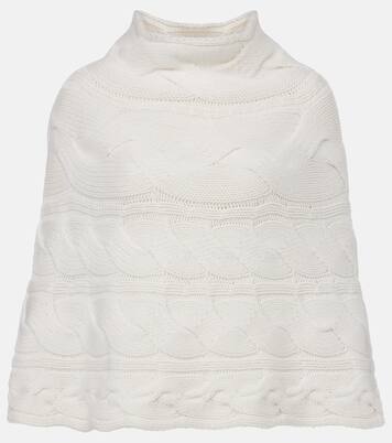 Evanna cable-knit cashmere cape | Lisa Yang