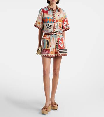 Sandalias con cuña Leda 100 de piel | Jimmy Choo