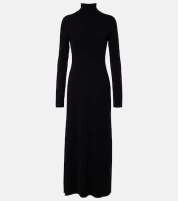 Vestido largo Leoline de lana virgen | The Row