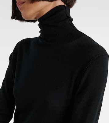 Vestido largo Leoline de lana virgen | The Row