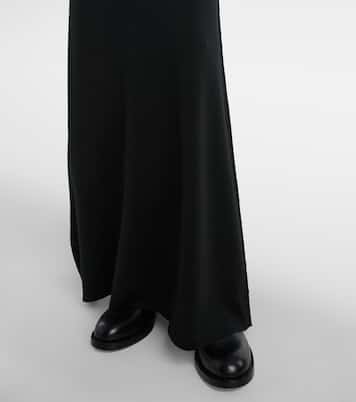 Vestido largo Leoline de lana virgen | The Row
