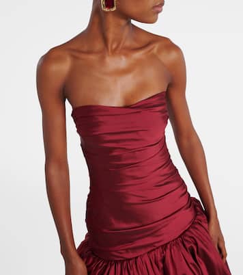Draped off-shoulder corset gown | Marmar Halim