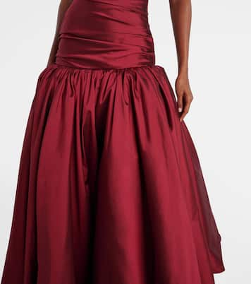 Draped off-shoulder corset gown | Marmar Halim