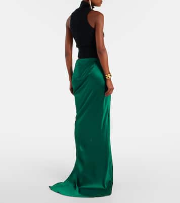 Jupe longue en satin de soie | Tom Ford