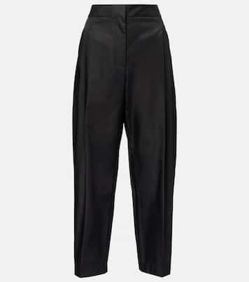 High-Rise-Hose aus Satin | Alaïa