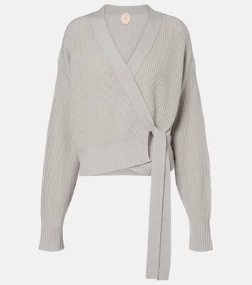 Wool and cashmere wrap cardigan | Jardin des Orangers
