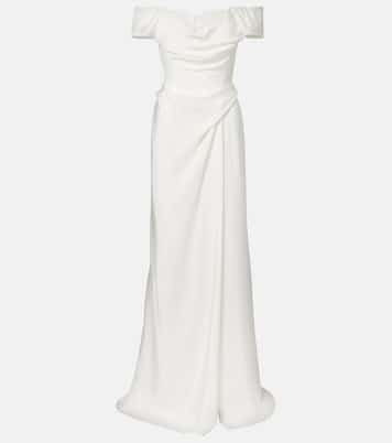 Bridal Mabel draped off-shoulder silk gown | Vivienne Westwood