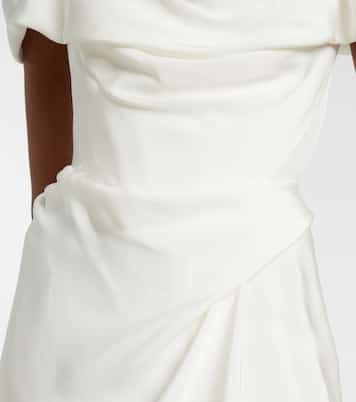 Bridal Mabel draped off-shoulder silk gown | Vivienne Westwood