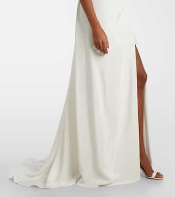 Bridal Mabel draped off-shoulder silk gown | Vivienne Westwood