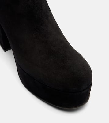 35 suede platform ankle boots | Gianvito Rossi