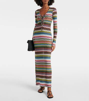 Abito lungo Zig Zag con lamé | Missoni