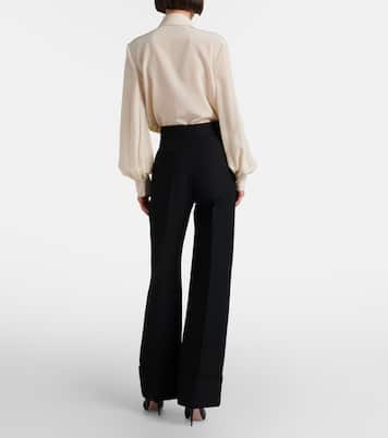 Pantalon ample en Crepe Couture | Valentino