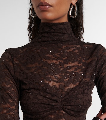 Vestido corto Francisca de encaje floral | Bananhot