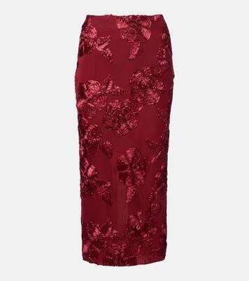 Jupe crayon à fleurs | Rotate