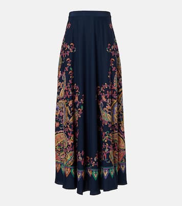 Paisley printed silk maxi skirt | Etro