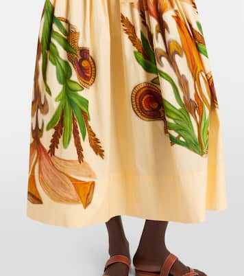 Bedrucktes Midikleid Aniline aus Baumwolle | Ulla Johnson