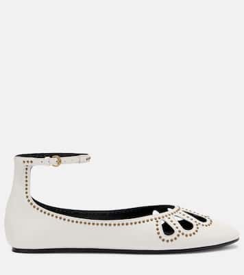 Bloris studded cutout leather ballet flats | Isabel Marant