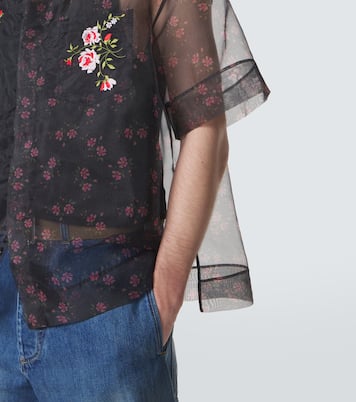Floral sheer organza shirt | Simone Rocha