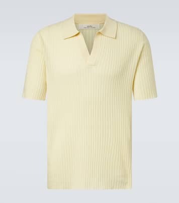 Ribbed-knit cashmere polo shirt | Arch4