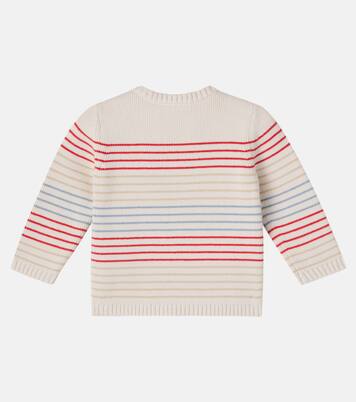 Baby Aleksi striped cotton and cashmere sweater | Bonpoint