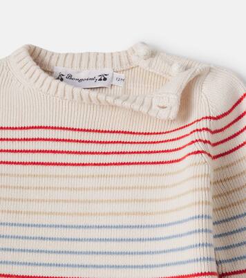Baby Aleksi striped cotton and cashmere sweater | Bonpoint