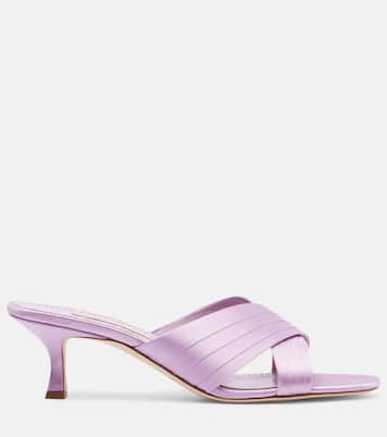 Viera 50 satin mules | Manolo Blahnik