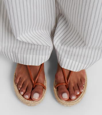 Leather espadrille sandals | Gianvito Rossi