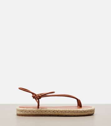 Leather espadrille sandals | Gianvito Rossi