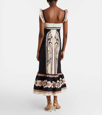 Midikleid Gingerbread aus einem Baumwollgemisch | La DoubleJ