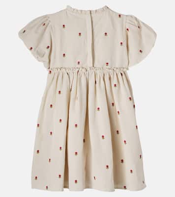 Camilla embroidered ruffled dress | Donsje