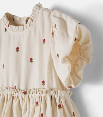 Camilla embroidered ruffled dress | Donsje