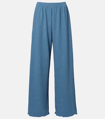 Mika seersucker wide-leg pants | Jade Swim