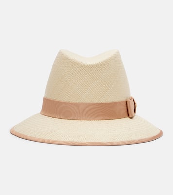 VLogo straw Panama hat | Valentino