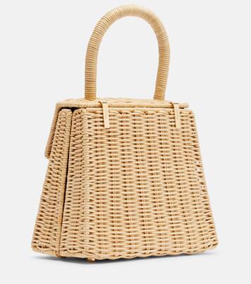 Small wicker top-handle bag | Ferragamo