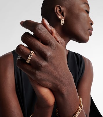 Move Link 18kt gold ring with diamonds | Messika