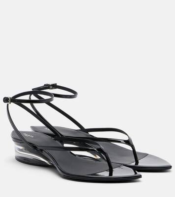 Invisible patent leather thong sandals | Alaïa