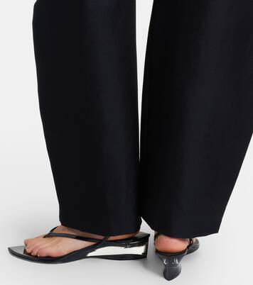 Invisible patent leather thong sandals | Alaïa