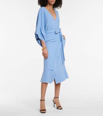 Lashford stretch-crêpe midi dress | Roland Mouret