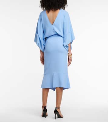 Lashford stretch-crêpe midi dress | Roland Mouret
