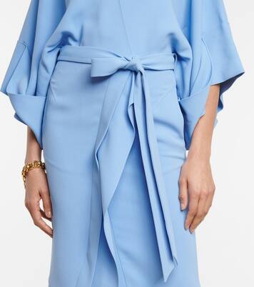 Lashford stretch-crêpe midi dress | Roland Mouret