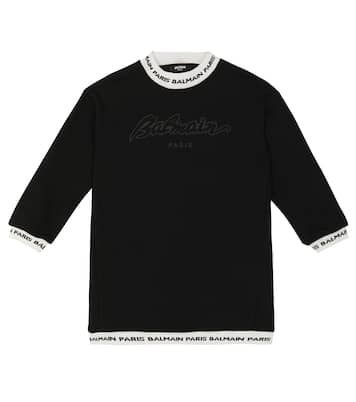 Sweat-shirt en coton à logo | Balmain Kids