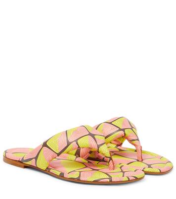 Printed leather thong sandals | Pucci