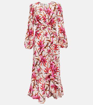 Robe midi Emmett à fleurs | Diane von Furstenberg