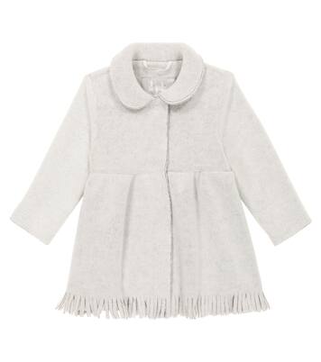 Baby fringed wool-blend coat | Il Gufo