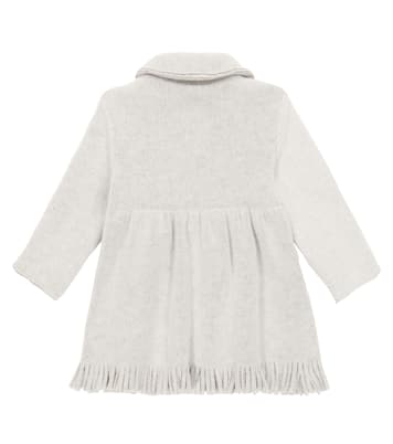 Baby fringed wool-blend coat | Il Gufo