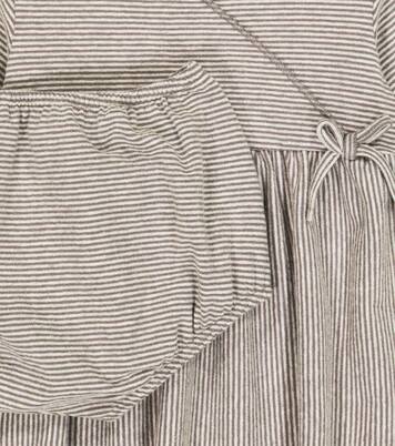 Baby striped jersey dress and bloomers | Il Gufo